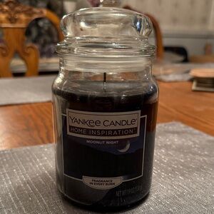 Yankee Candle Black Moonlit Night Jar Candle 19 Oz. NWT